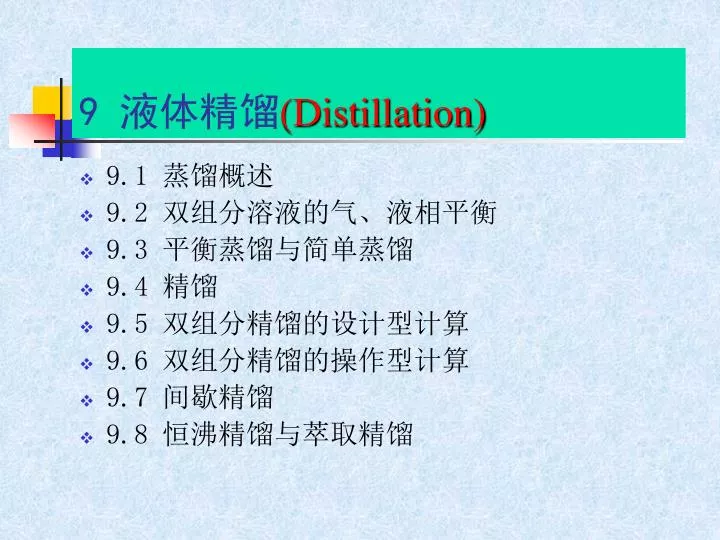 9 distillation