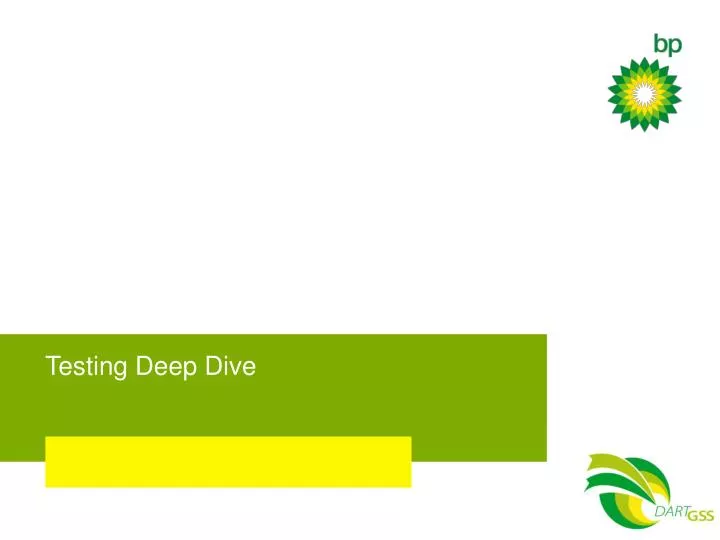 testing deep dive