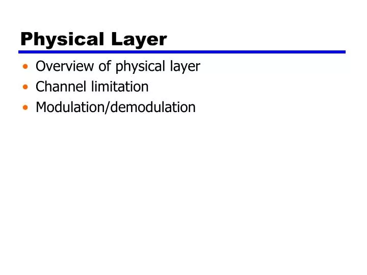 physical layer