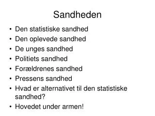 sandheden