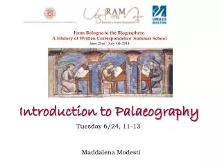 Introduction to Palaeography