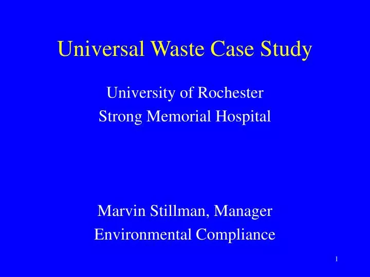 universal waste case study