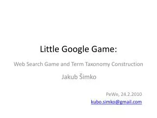 little google game