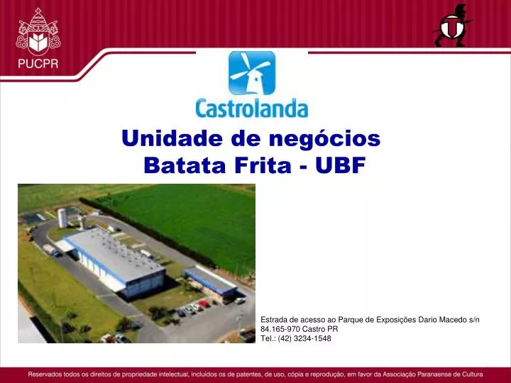 unidade de neg cios batata frita ubf