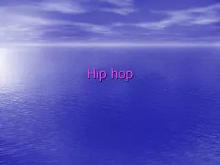 hip hop