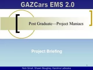 Project Briefing