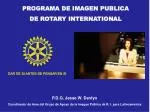 PROGRAMA DE IMAGEN PUBLICA DE ROTARY INTERNATIONAL - slide 1