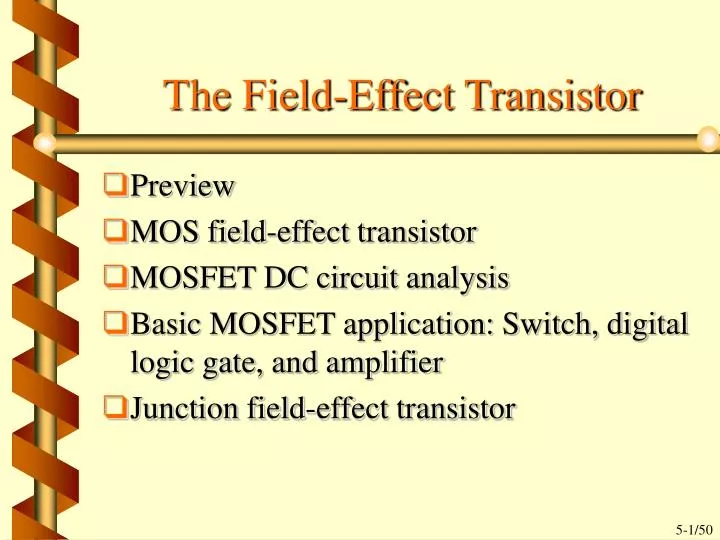 the field effect transistor