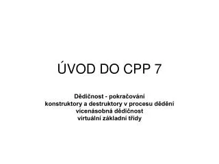 vod do cpp 7