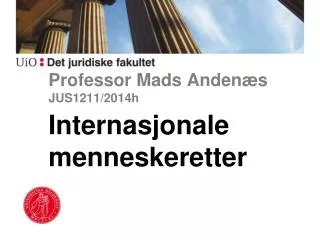 professor mads anden s jus1211 2014h