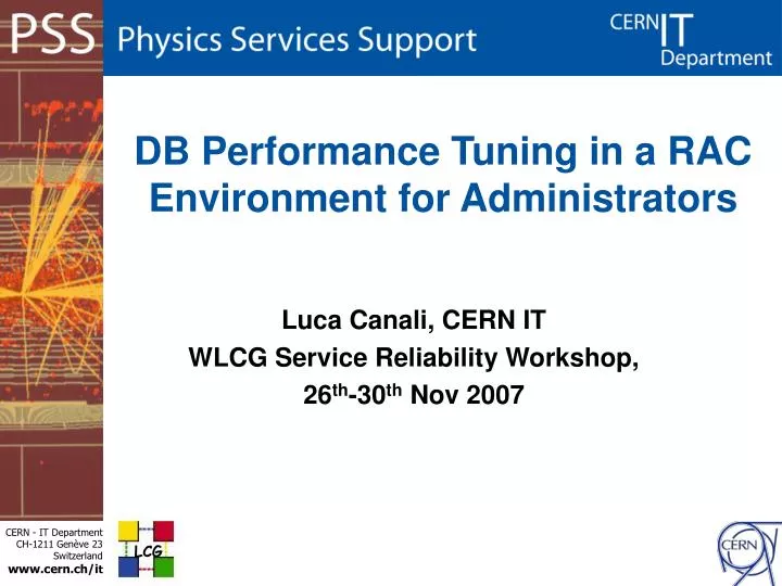 db performance tuning in a rac environment for administrators