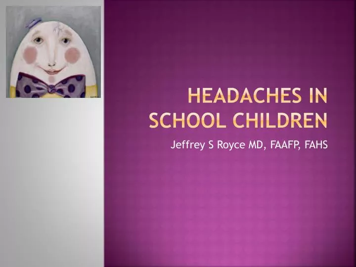 headaches in school children