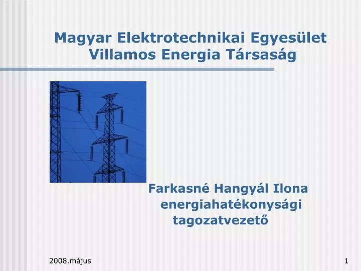 magyar elektrotechnikai egyes let villamos energia t rsas g