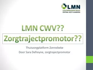 lmn cwv zorgtrajectpromotor