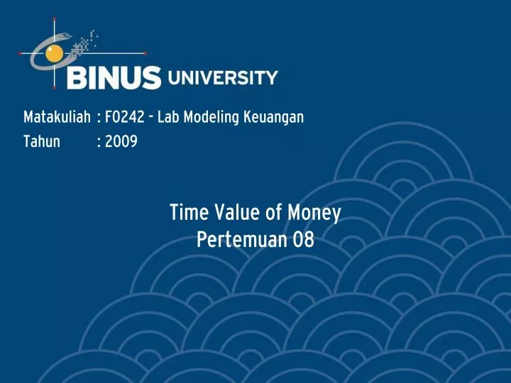 time value of money pertemuan 08