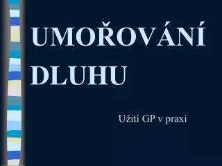 umo ov n dluhu