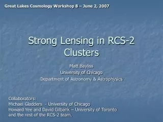 Strong Lensing in RCS-2 Clusters