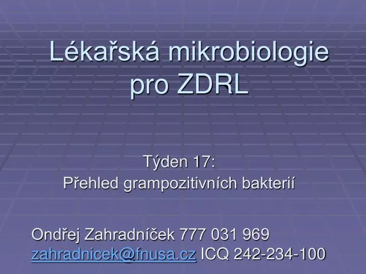 l ka sk mikrobiologie pro zdrl