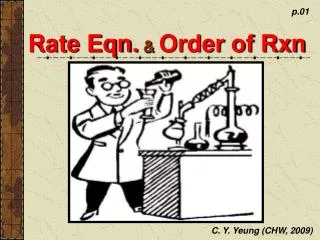 Rate Eqn. &amp; Order of Rxn