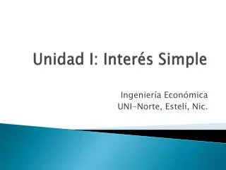 unidad i inter s simple