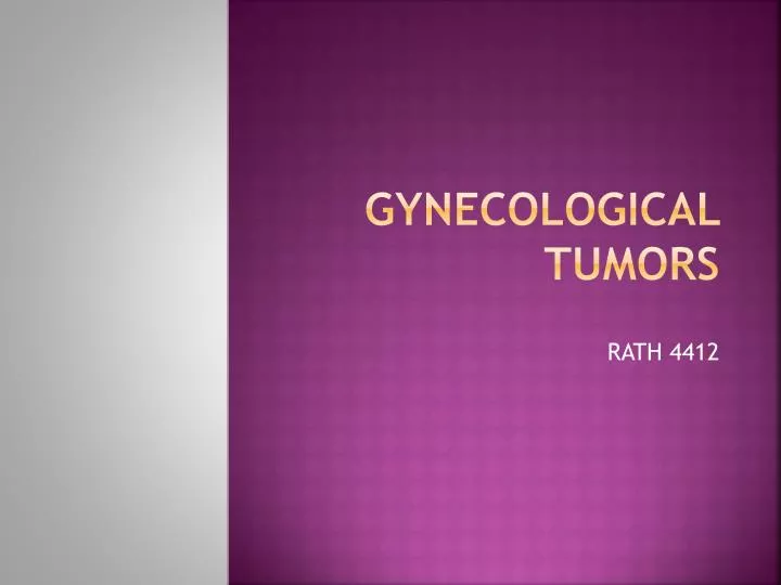 gynecological tumors