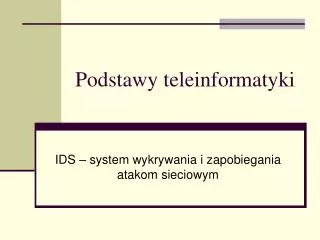 podstawy teleinformatyki