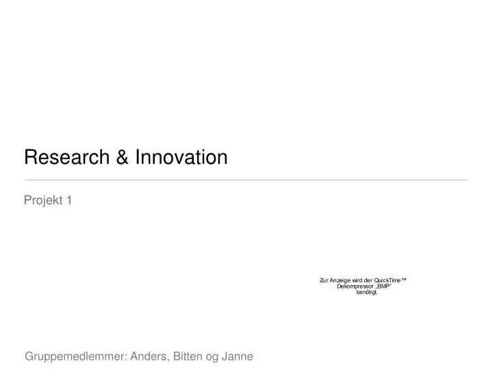 research innovation