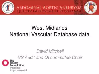 West Midlands National Vascular Database data