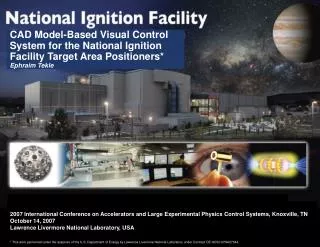 CAD Model-Based Visual Control System for the National Ignition Facility Target Area Positioners*