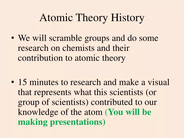 atomic theory history