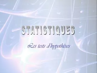 les tests d hypoth ses