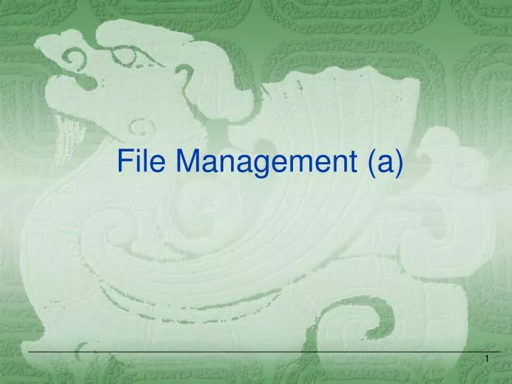 file management a