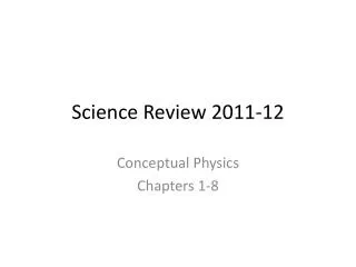 Science Review 2011-12