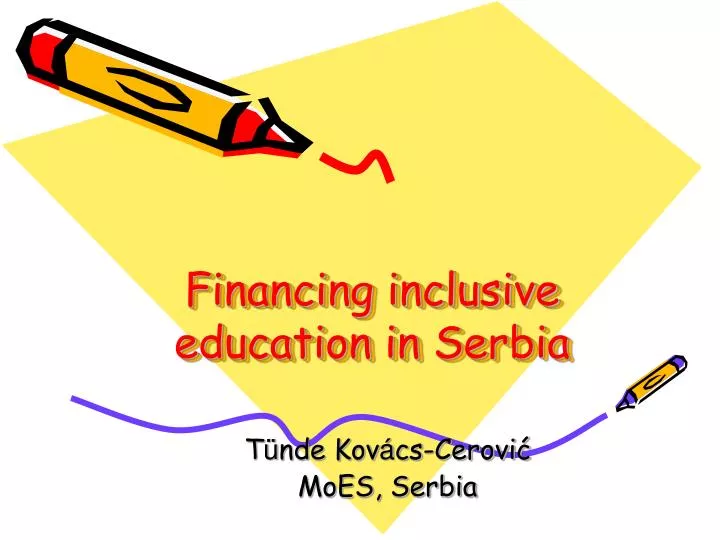 financing inclusive education in serbia