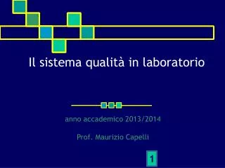 il sistema qualit in laboratorio