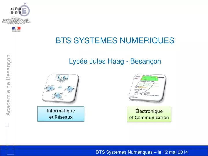 bts systemes numeriques lyc e jules haag besan on