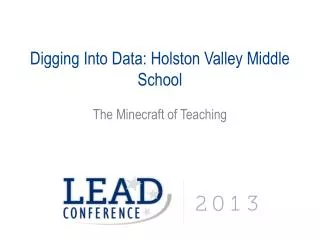 Digging Into Data: Holston Valley Middle School