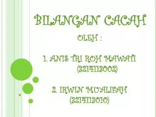 bilangan cacah