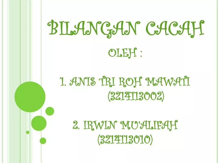 bilangan cacah