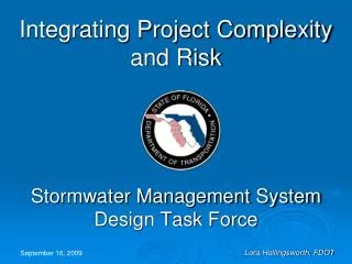 Integrating Project Complexity and Risk