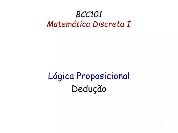 PPT - BCC101 Matemática Discreta I PowerPoint Presentation, Free ...