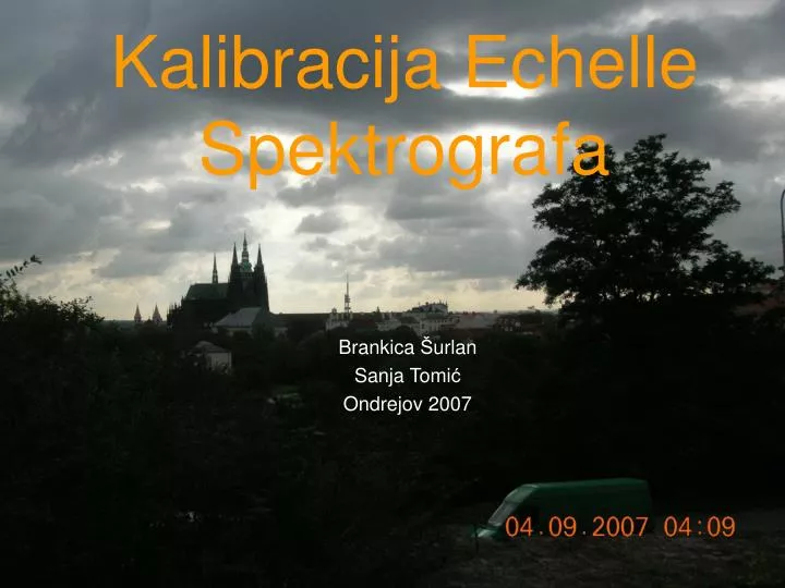 kalibracija echelle spektrografa