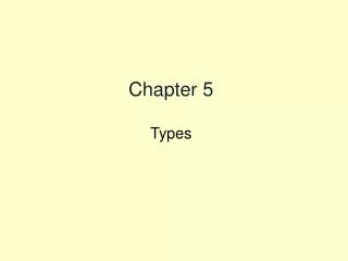 Chapter 5