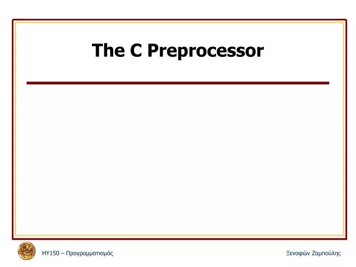 the c preprocessor