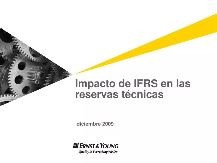impacto de ifrs en las reservas t cnicas diciembre 2009