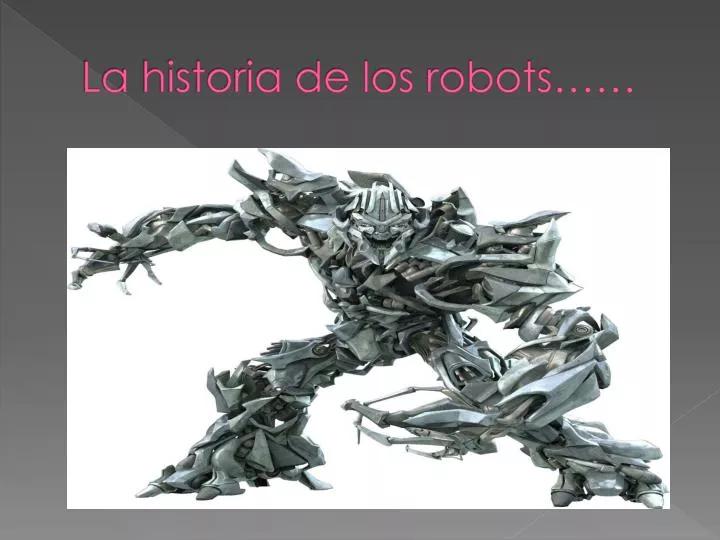 la historia de los robots