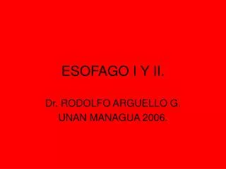 esofago i y ii