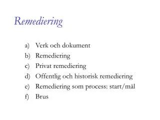 remediering