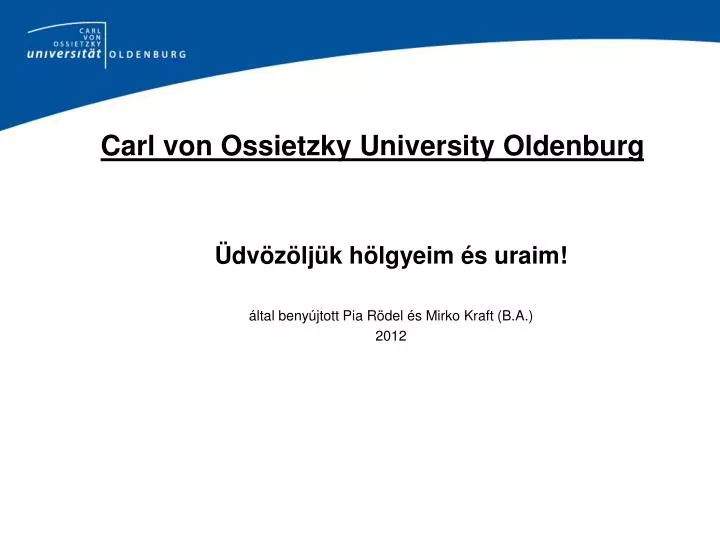 carl von ossietzky university oldenburg