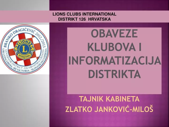 obaveze klubova i informatizacija distrikta